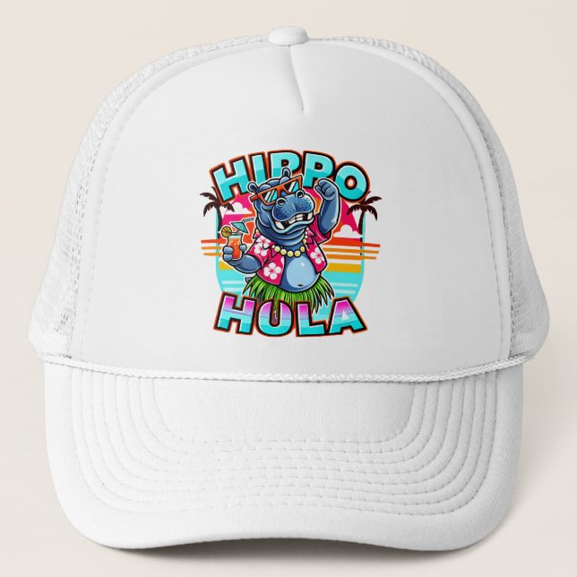 Casquette Le paradis de l'hippo (Devant)