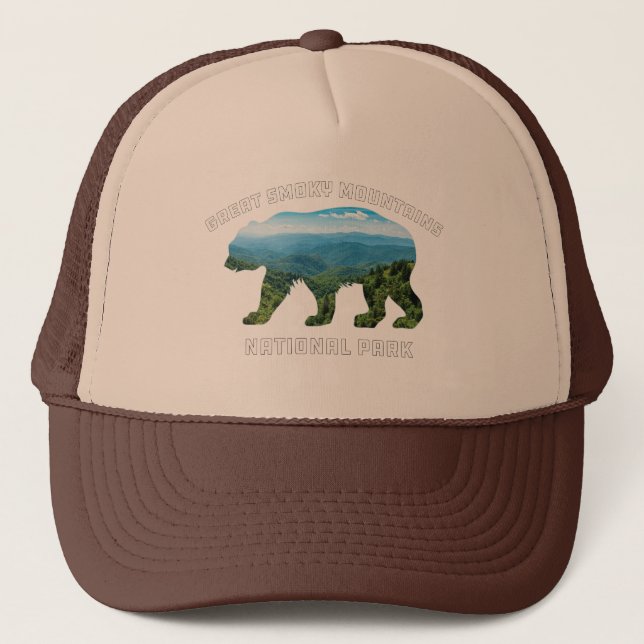 Casquette Le parc national des Great Smoky Mountains garde u (Devant)