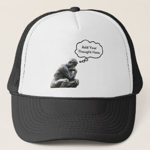 Casquette Le Penseur de Rodin - Ajoutez votre pensée personn