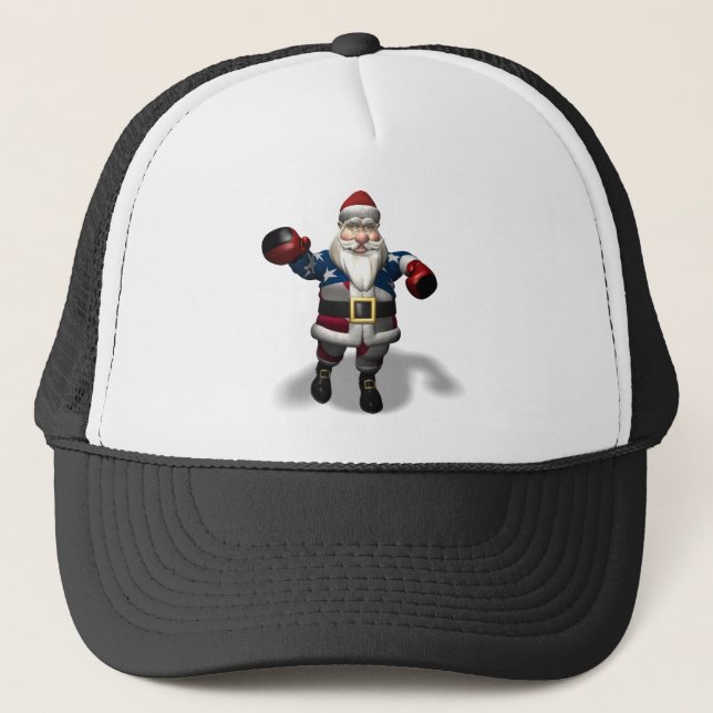 Casquette Le Père Noël À La Journée De La Boxe (Devant)