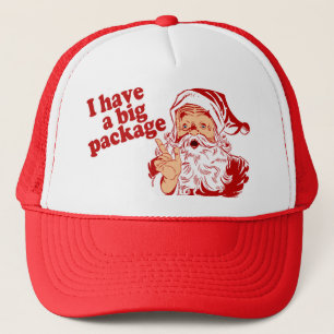 Casquette Le père noël a un grand paquet