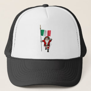 Casquette Le Père Noël Avec L'Ensigne D'Italie