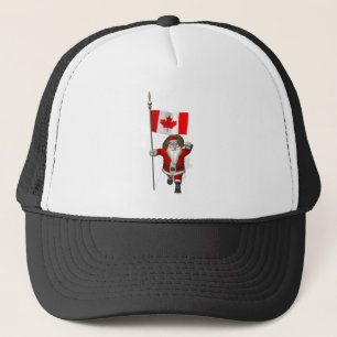 Casquette Le Père Noël Avec L'Ensigne Du Canada