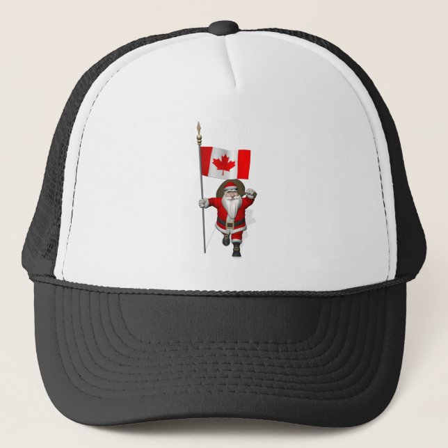 Casquette Le Père Noël Avec L'Ensigne Du Canada (Devant)