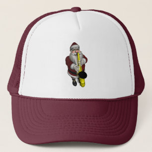 Casquette Le Père Noël joue du saxophone