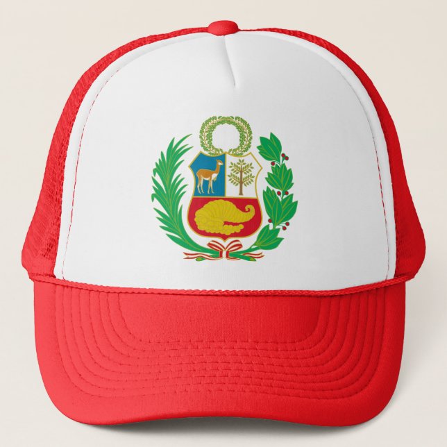 Casquette Le Pérou - escudo Nacional (emblème national) (Devant)