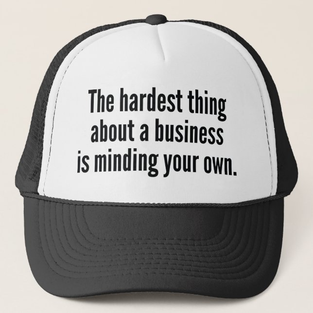 Casquette Le plus dur (Devant)
