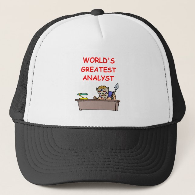 Casquette le plus grand analyste du monde (Devant)