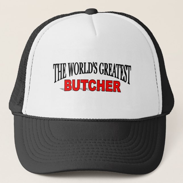 Casquette Le plus grand boucher du monde (Devant)