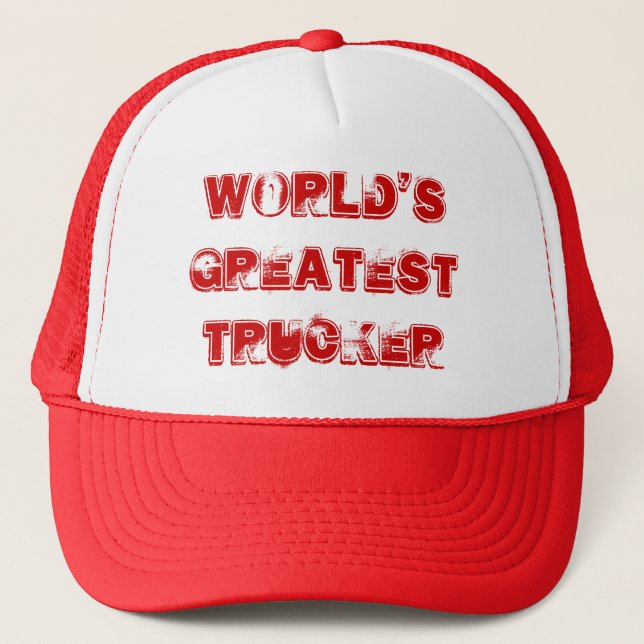 Casquette Le plus grand camionneur des mondes (Devant)