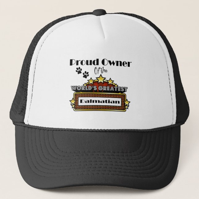 Casquette Le plus grand Dalmate du monde fier de (Devant)