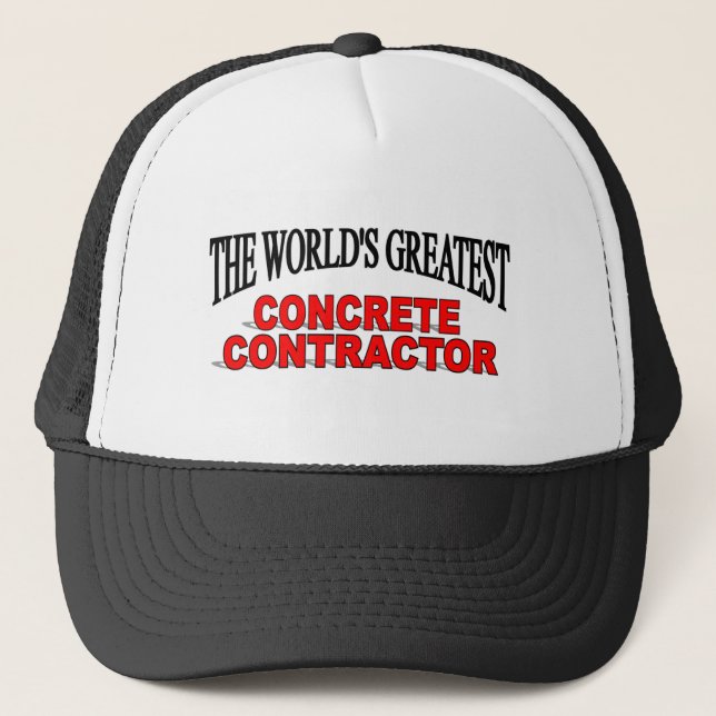 Casquette Le plus grand entrepreneur concret du monde (Devant)