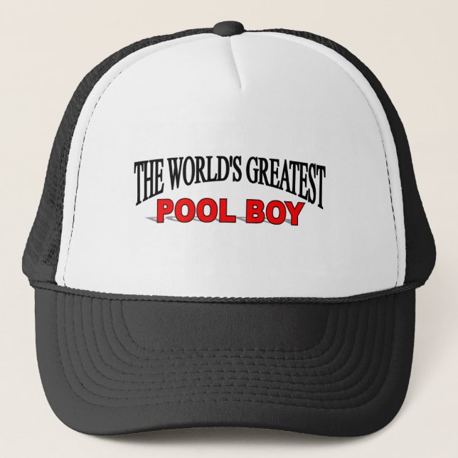 Casquette Le plus grand garçon de la piscine du monde (Devant)