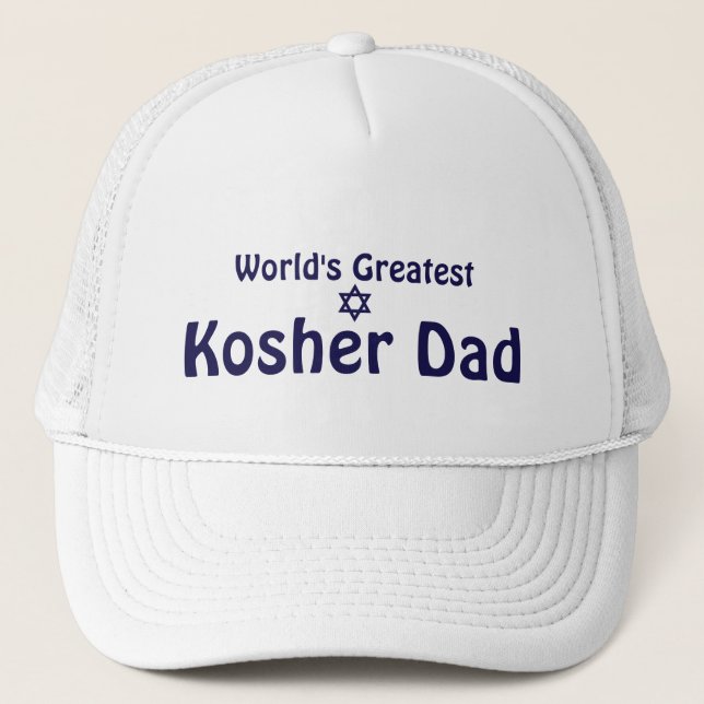 Casquette Le plus grand papa Kosher du monde (Devant)