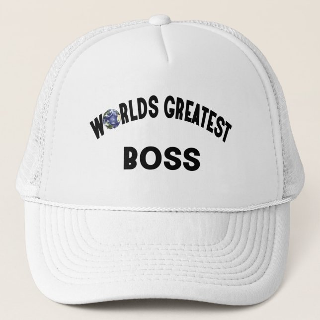 Casquette Le plus grand patron des mondes (Devant)