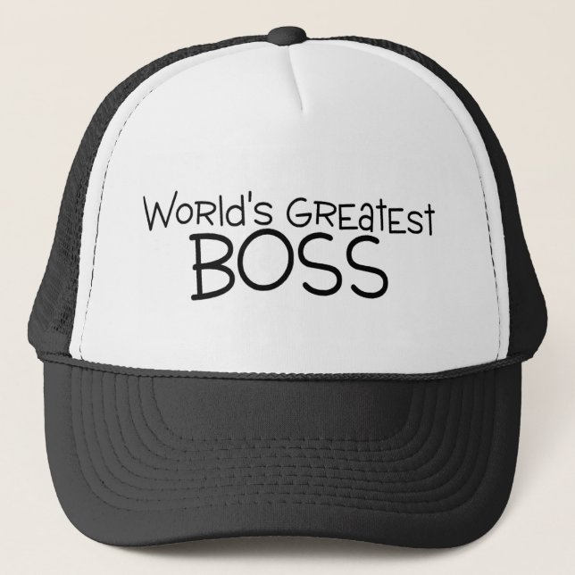 Casquette Le plus grand patron des mondes (Devant)