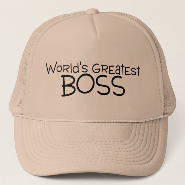 Casquette Le plus grand patron des mondes (Devant)