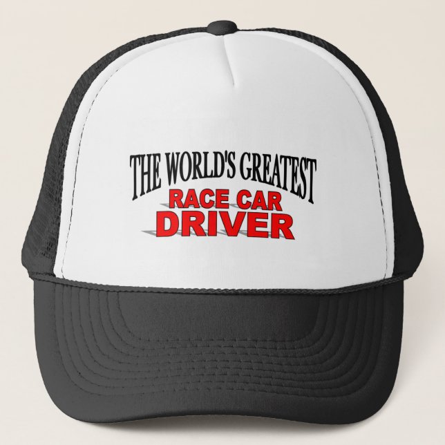 Casquette Le plus grand pilote de voiture de course du monde (Devant)