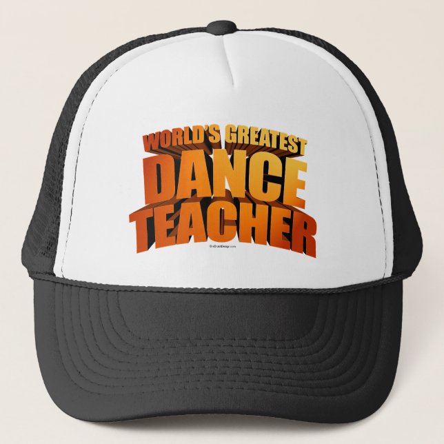 Casquette Le plus grand professeur de danse du monde (Devant)