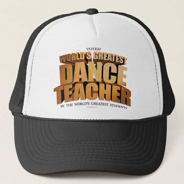 Casquette Le plus grand professeur de danse du monde (Devant)