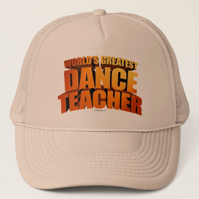 Casquette Le plus grand professeur de la danse du monde (Devant)