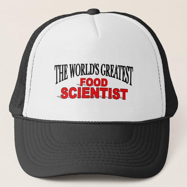 Casquette Le plus grand scientifique de la nourriture du (Devant)