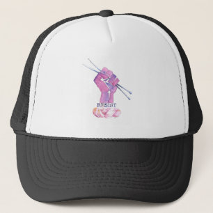 Casquette Le poing de puissance de Kntting avec RÉSISTENT