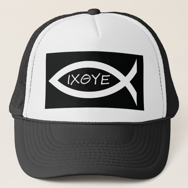 Casquette Le poisson est blanc (Devant)