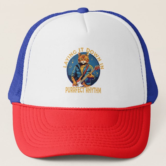 Casquette Le poser dans un rythme purr-fait (Devant)