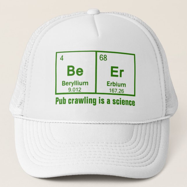 Casquette Le rampement de Pub de bière est la Science (Devant)
