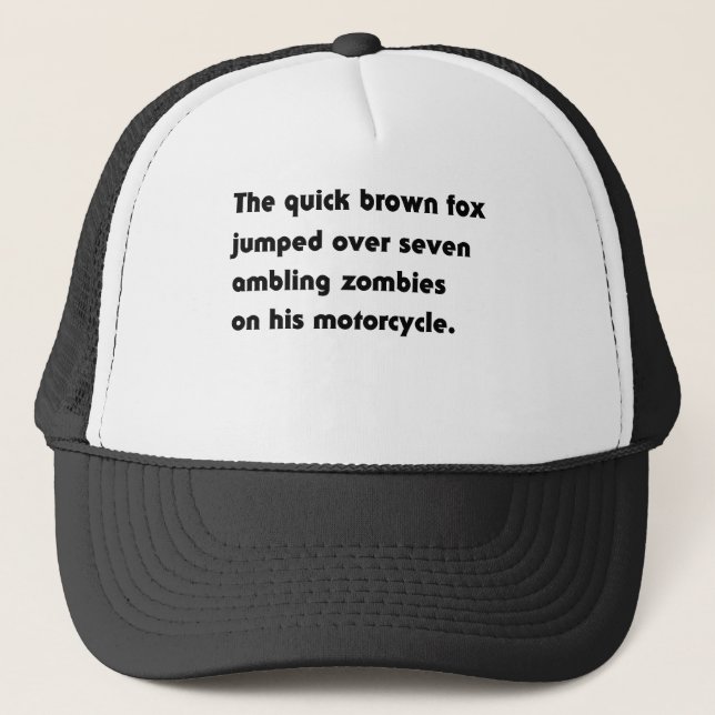 Casquette Le Renard Brun Rapide A Sauté Par-Dessus... T-Shir (Devant)