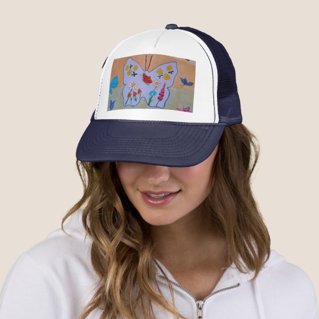 Casquette Le rêve papillon (En situation)