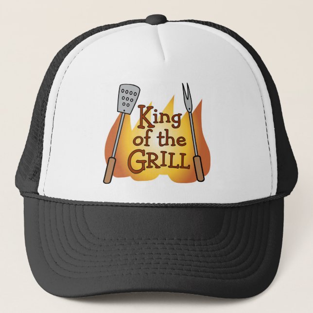 Casquette Le Roi Trucker Hat de BBQ (Devant)