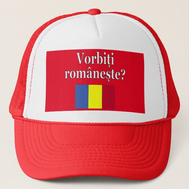 Casquette Le Romanian Do You Speak ? Flag (Devant)