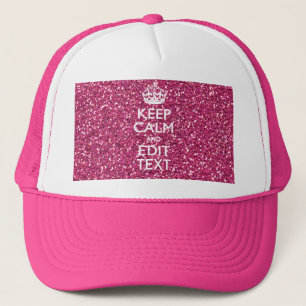 Casquette Le rose fuchsia gardent le calme pour avoir votre