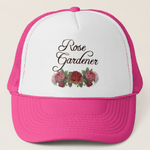 Casquette Le rose Gardener dit avec des Roses