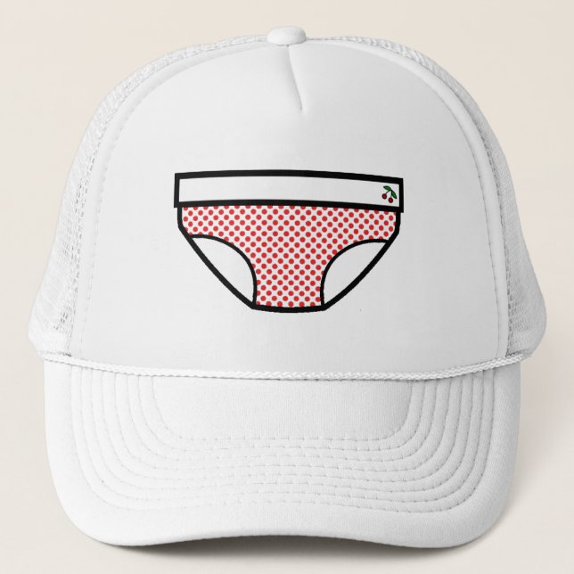 Casquette Le rouge pointille le slip (Devant)
