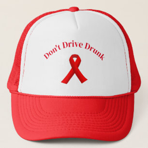 Casquette Le ruban rouge ne conduit pas ivre
