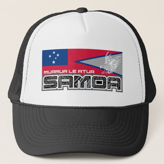 Casquette Le Samoa Muamua Le Atua - le drapeau des Samoa (Devant)