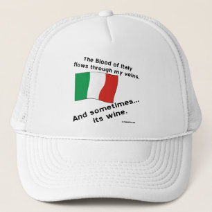 Casquette Le sang italien coule dans les veines parfois c'es
