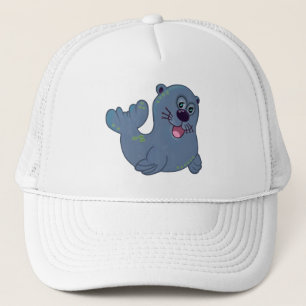 Casquette Le Sceau De Tissu Chez Zazzle Mascot Caractère Log