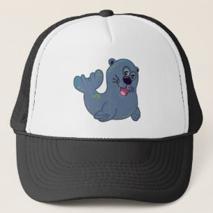 Casquette Le Sceau De Tissu Chez Zazzle Mascot Caractère Log