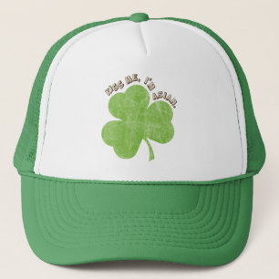 Casquette Le shamrock fané, m'embrassent que je suis