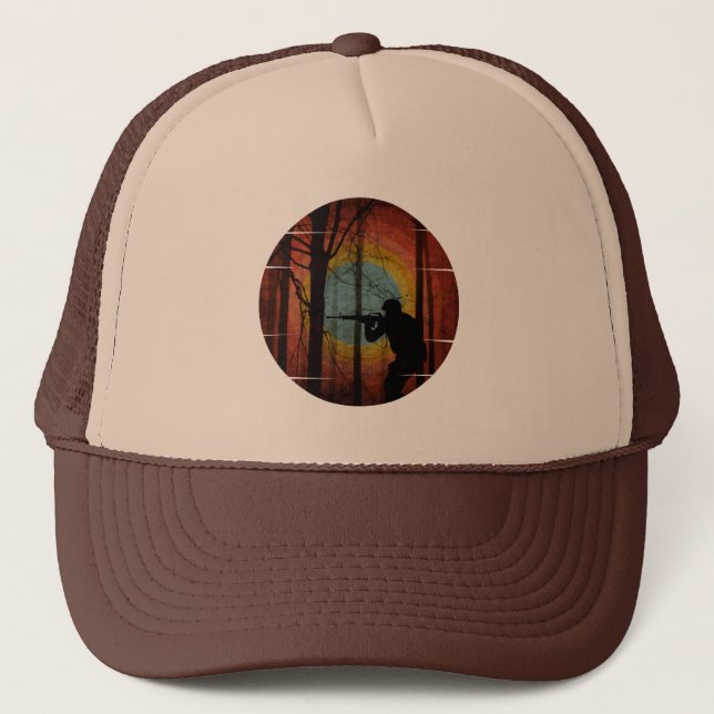CASQUETTE LE SOLDAT DANS LE CHAT DU TRUCKER DE LA FORÊT DES  (Devant)