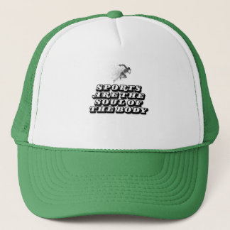 Casquette le sport est l'âme du corps