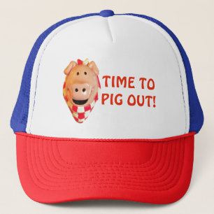 Casquette Le temps au porc pique-niquent porc