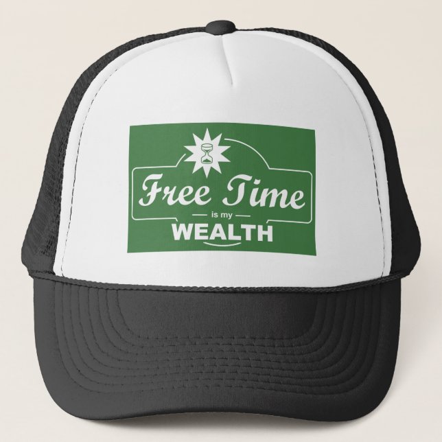 Casquette Le temps libre est ma richesse (Devant)