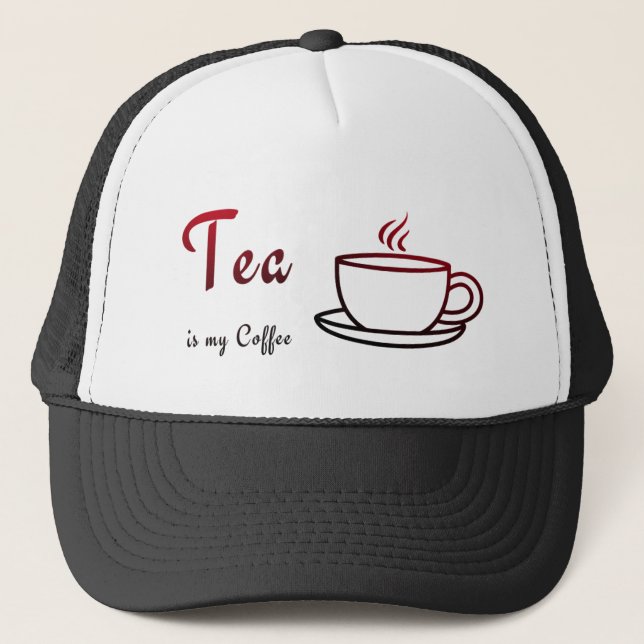 Casquette Le thé est mon café (Devant)