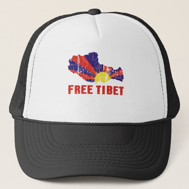 CASQUETTE LE THIBET LIBRE/LIBERTÉ TIBÉTAINE (Devant)