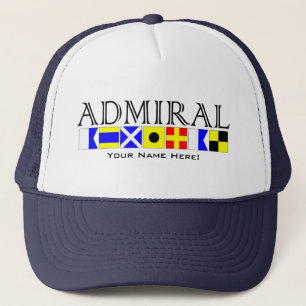 Casquette Le titre de l'amiral dans les signaux marins indiq